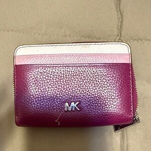 Michael Kors Fuchsia and Cream Wallet